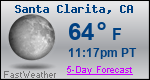 Weather Forecast for Santa Clarita, CA