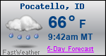 Weather Forecast for Pocatello, ID