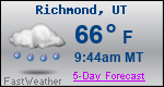 Weather Forecast for Richmond, UT