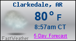 Weather Forecast for Clarkedale, AR