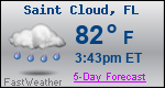 Weather Forecast for Saint Cloud, FL