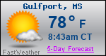Weather Forecast for Gulfport, MS
