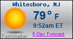 Weather Forecast for Whitesboro, NJ