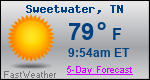 Weather Forecast for Sweetwater, TN
