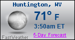 Weather Forecast for Huntington, WV
