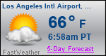 Weather Forecast for Los Angeles International Airport, CA