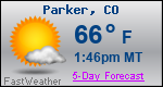 Weather Forecast for Parker, CO