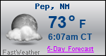 Weather Forecast for Pep, NM