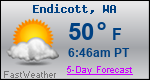 Weather Forecast for Endicott, WA