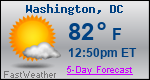 Weather Forecast for Washington, DC