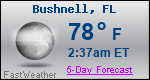 Weather Forecast for Bushnell, FL