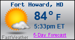 Weather Forecast for Fort Howard, MD