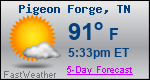 Weather Forecast for Pigeon Forge, TN