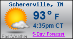 Weather Forecast for Schererville, IN