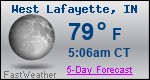 Weather Forecast for West Lafayette, IN