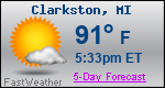 Weather Forecast for Clarkston, MI