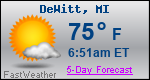 Weather Forecast for DeWitt, MI