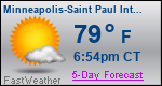Weather Forecast for Minneapolis-Saint Paul International Airport, MN