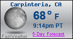 Weather Forecast for Carpinteria, CA