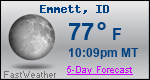 Weather Forecast for Emmett, ID