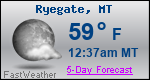 Weather Forecast for Ryegate, MT