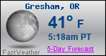 Weather Forecast for Gresham, OR