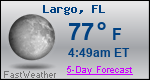 Weather Forecast for Largo, FL
