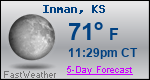 Weather Forecast for Inman, KS