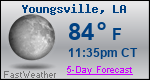 Weather Forecast for Youngsville, LA