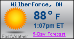 Weather Forecast for Wilberforce, OH