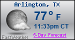 Weather Forecast for Arlington, TX