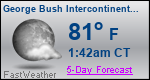 Weather Forecast for George Bush Intercontinental/Houston Airport, TX