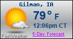 Weather Forecast for Gilman, IA