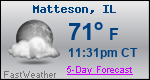 Weather Forecast for Matteson, IL
