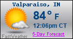 Weather Forecast for Valparaiso, IN