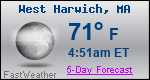 Weather Forecast for West Harwich, MA
