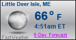 Weather Forecast for Little Deer Isle, ME