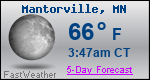 Weather Forecast for Mantorville, MN