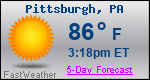 Weather Forecast for Pittsburgh, PA