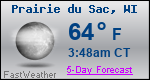 Weather Forecast for Prairie du Sac, WI