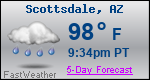Weather Forecast for Scottsdale, AZ