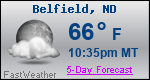 Weather Forecast for Belfield, ND