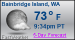 Weather Forecast for Bainbridge Island, WA
