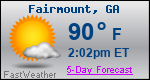 Weather Forecast for Fairmount, GA