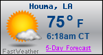 Weather Forecast for Houma, LA