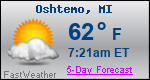 Weather Forecast for Oshtemo, MI