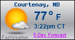 Weather Forecast for Courtenay, ND
