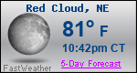 Weather Forecast for Red Cloud, NE