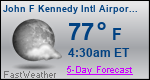Weather Forecast for John F Kennedy International Airport, NY