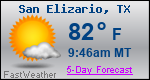 Weather Forecast for San Elizario, TX
